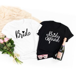 Bride Squad Shirt, Bride to Be, Bridesmaid Shirt, Bachelorette Shirts, Bridesmaid Gift, Wedding Party Gift