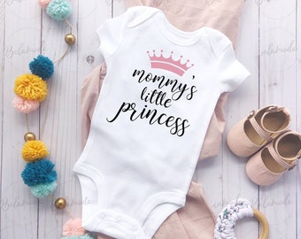 Mommy's Little Princess Bodysuit, Cute Baby Bodysuits, Baby Shower Gifts, Cute Kids Shirts, Funny Baby Shirts, Funny Kids Shirts