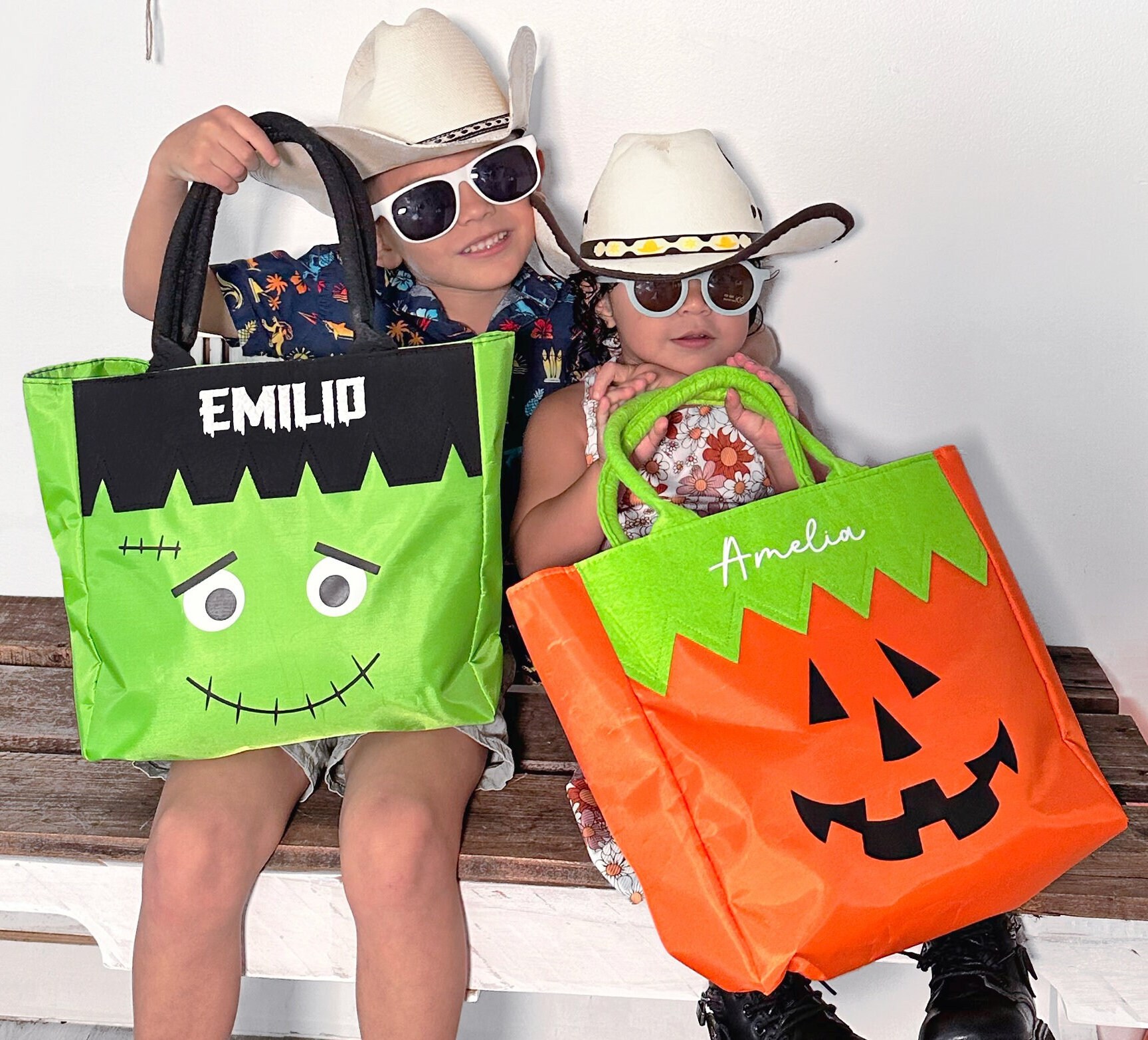 Personalized Halloween Trick or Treat Bag: Custom Kids Basket