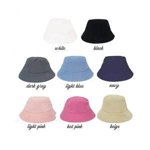 Personalized Bucket Hat, Custom Summer Bucket Hat, Bucket Hats, Custom Bucket Hat, Custom Logo Hat