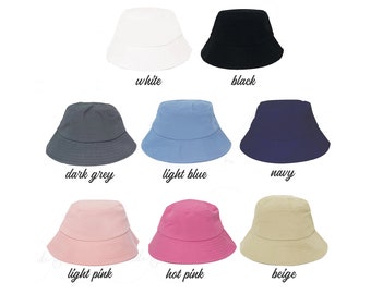 Personalized Bucket Hat, Custom Summer Bucket Hat, Bucket Hats, Custom Bucket Hat, Custom Logo Hat