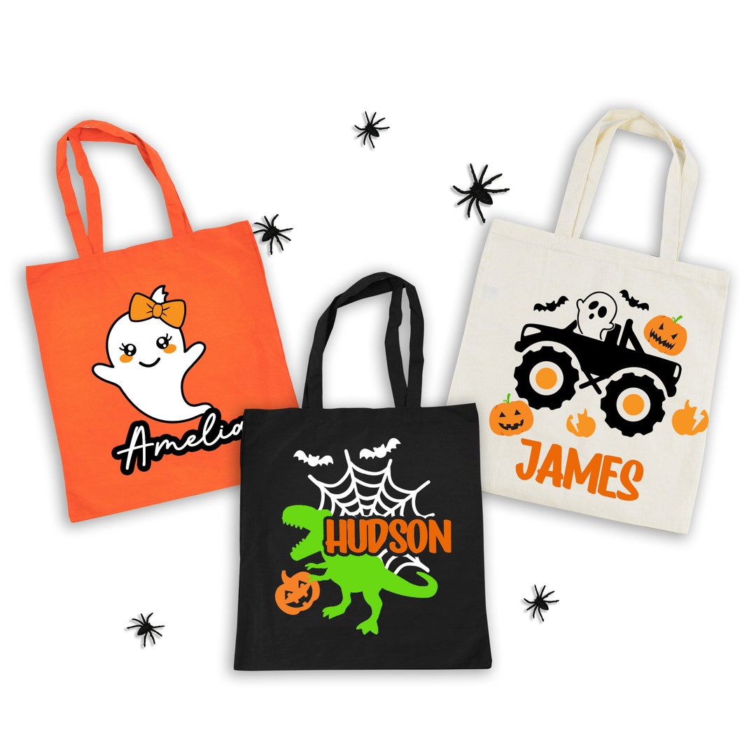 Halloween Bag Halloween Tote Bag Halloween Goodie Bag Etsy