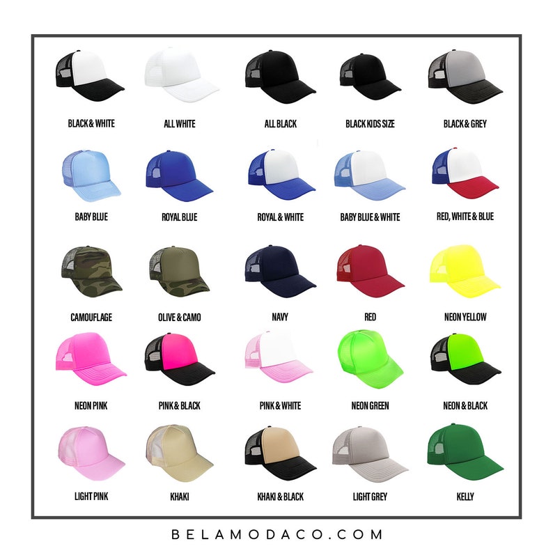 Custom Printed Trucker Hat with any Design