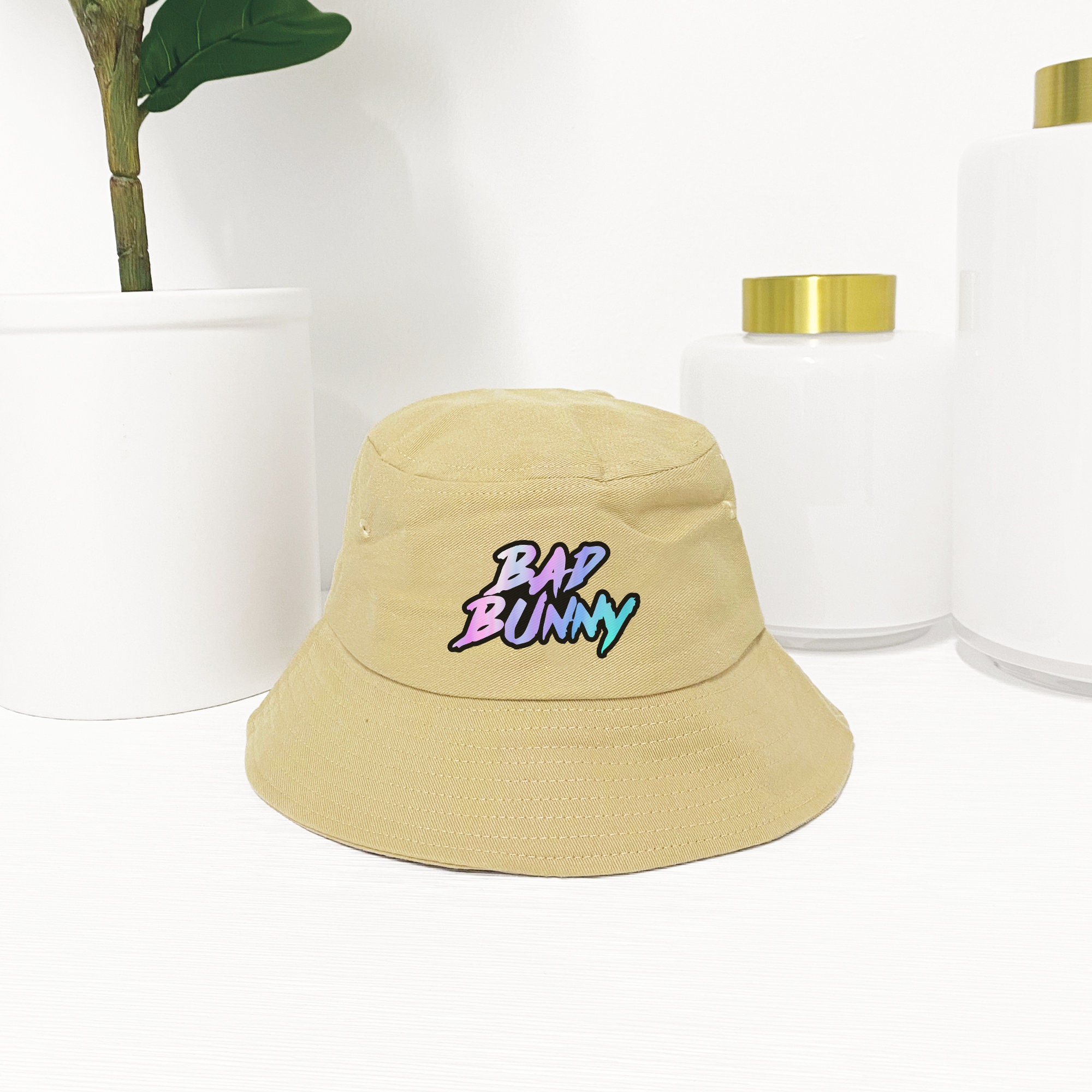 Bad Bunny Bucket Hat Stylish Cotton Bad Bunny Hat Bad Bunny Etsy