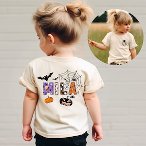 Custom Kids Halloween Shirt, Matching Personalized Halloween Sweatshirt, Matching Halloween Pajamas, Halloween Sweaters
