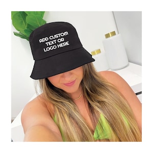 Custom Bucket Hat, Personalized Bucket Hat, Custom Summer Bucket Hat