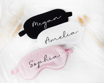 Personalized Eye Mask, Custom Sleep Mask, Satin Eye Mask, Bachelorette Party Gift, Bridesmaid Proposal Gift, Bridesmaid Gifts