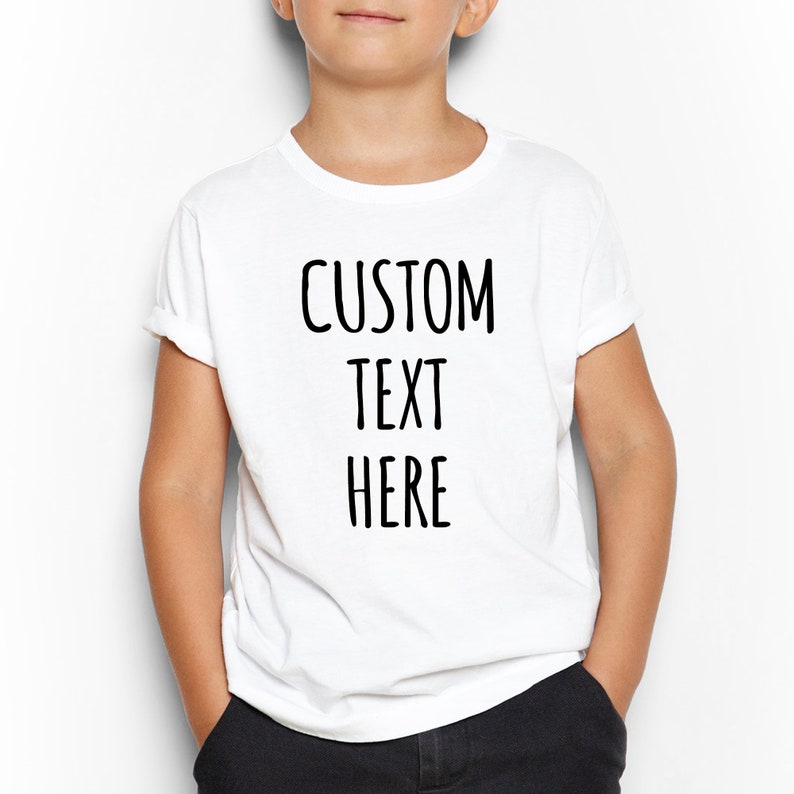 Kid's Custom Shirt Children's Custom Shirts Toddler Etsy