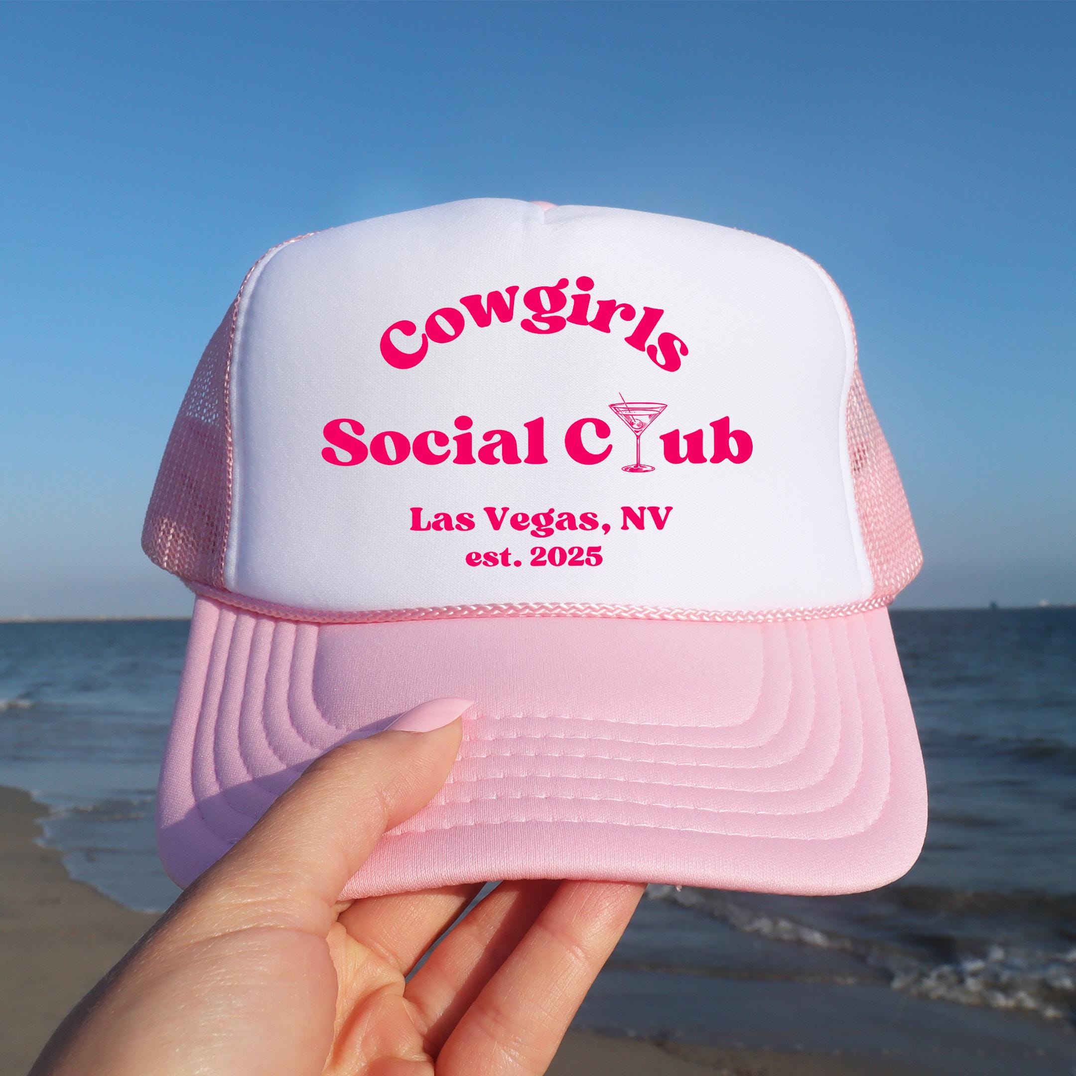 Custom Cowgirl Social Club Trucker Hat Cowboys Club Trucker Hat — Three Bird Nest main image 4