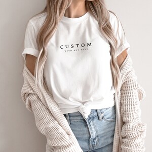 Custom Sweatshirt, Custom Text Sweatshirt, Personalized Gifts, Personalized Sweatshirt, Custom Crewneck, Matching Family image 10
