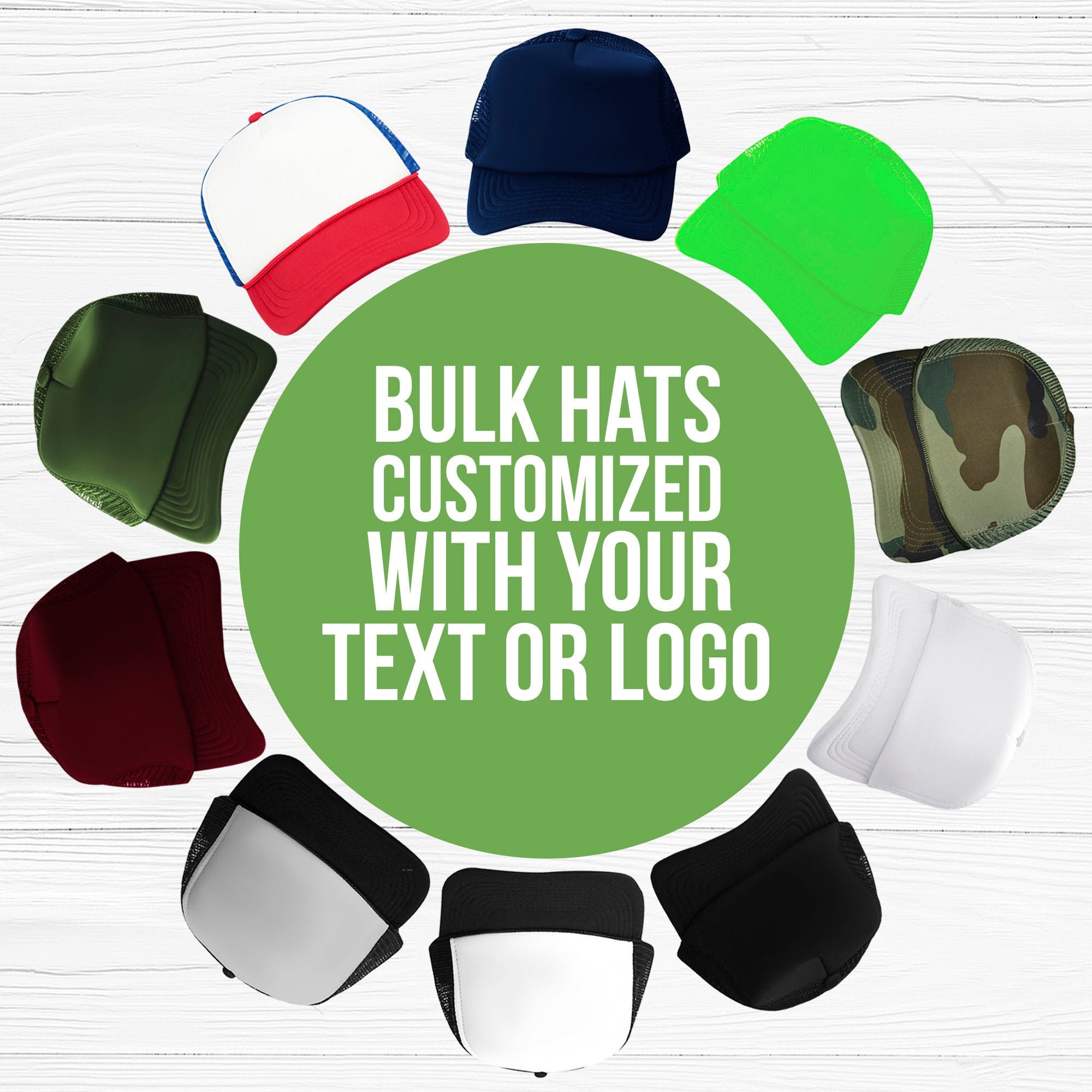 Custom hats sales bulk