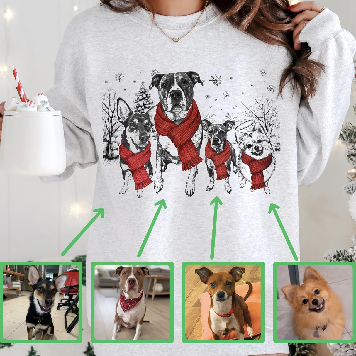 thumbnail image 2 of Dogs Thanks For 2 - Personalized Custom All-over-print T-shirt 2 of 8