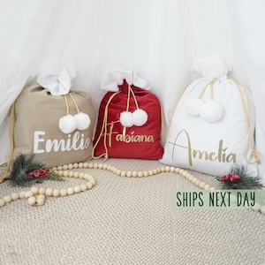 Luxury Velvet Personalized Santa Sack: Custom Christmas Decor
