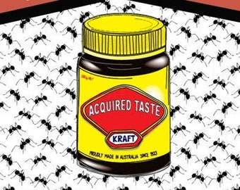 Vegemite is an acquired taste lapel pin