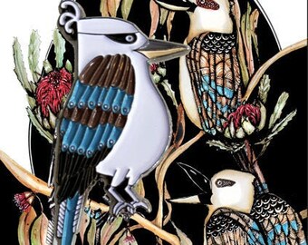 Kookaburra lapel pin