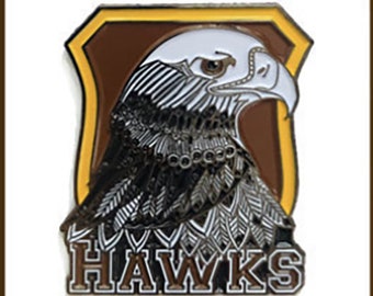 Hawks lapel pin