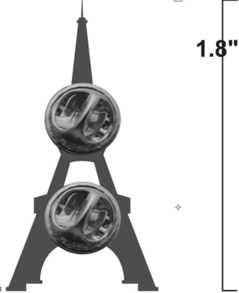 Eiffel Tower Paris lapel pin image 2