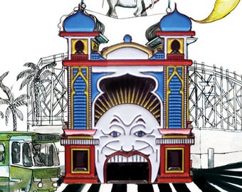 Luna Park lapel pin