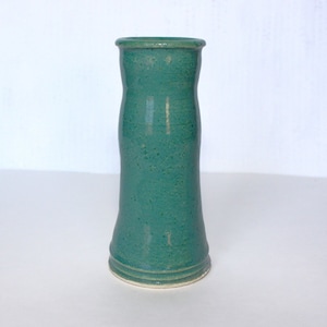 Petite Ceramic Vase - robin's egg blue, light blue tall vase, large ceramic pot, sky blue pottery, round blue vase, handspun pottery, sky