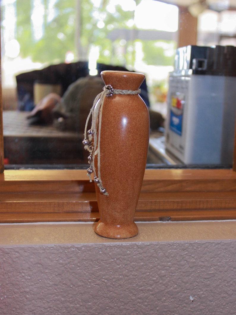 Ceramic Skinny Vase Desert Gold Etsy