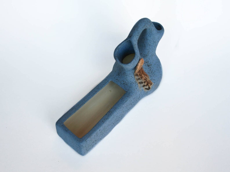 Ceramic Business Card Holder Cobalt Blue Etsy