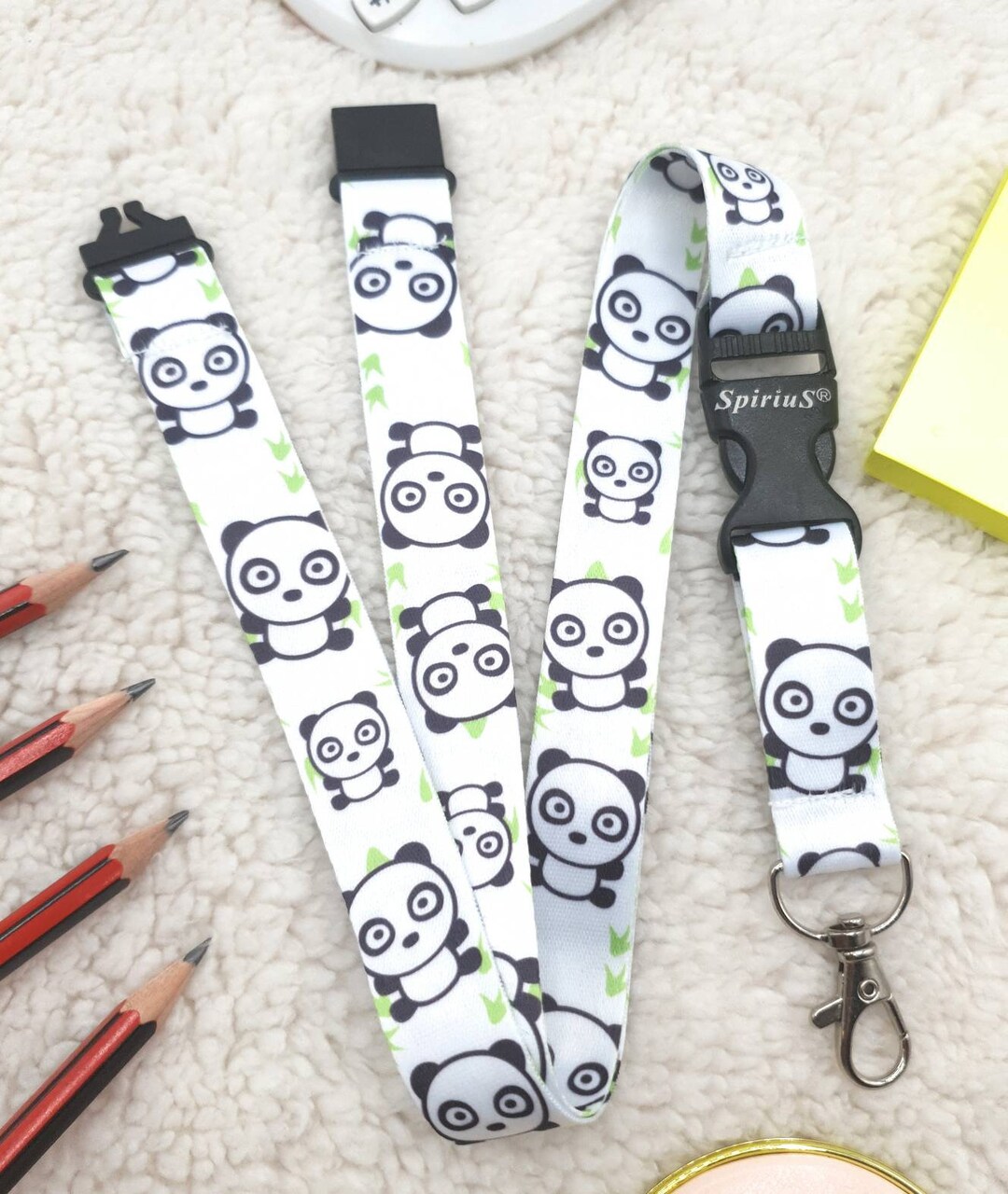 thumbnail image 2 of Christmas Carol Idea Lanyard Neck Strap – SpiriuS Badge Holder With Breakaway 2 of 5