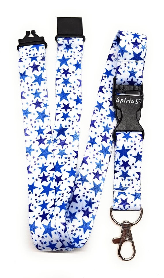 SpiriuS Neck Lanyard With Safety Breakaway Metal Clip ID Card key badge Holder