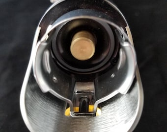 Graflex blade plug with spring loaded copper center like in vintage flash gun (1 inch)