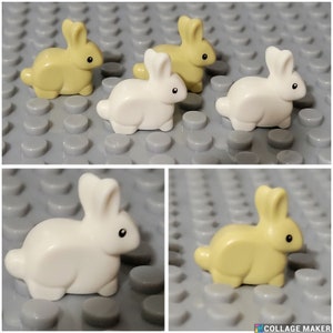 Animals - 2x Rabbits for Animal Lovers - For Lego City Minifigure