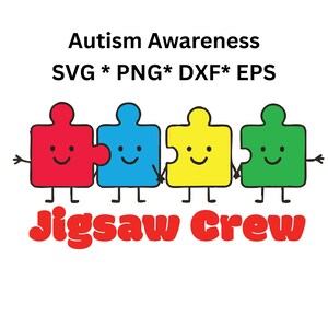 Autism Awareness Svg, ontwerp autisme-ondersteuningsteam, autisme png-sublimatie, neurodiverse dxf, eps, png, neurodiversiteit, autismeacceptatie