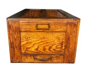 Antique Mission Oak Single Stack File Library Cabinet