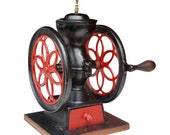 Antique Primitive Enterprise 2 Cast Iron Double Wheel Table Top Coffee Grinder