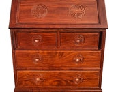 Mid Century George Zee Asian Drop Front Secretary Writing Desk