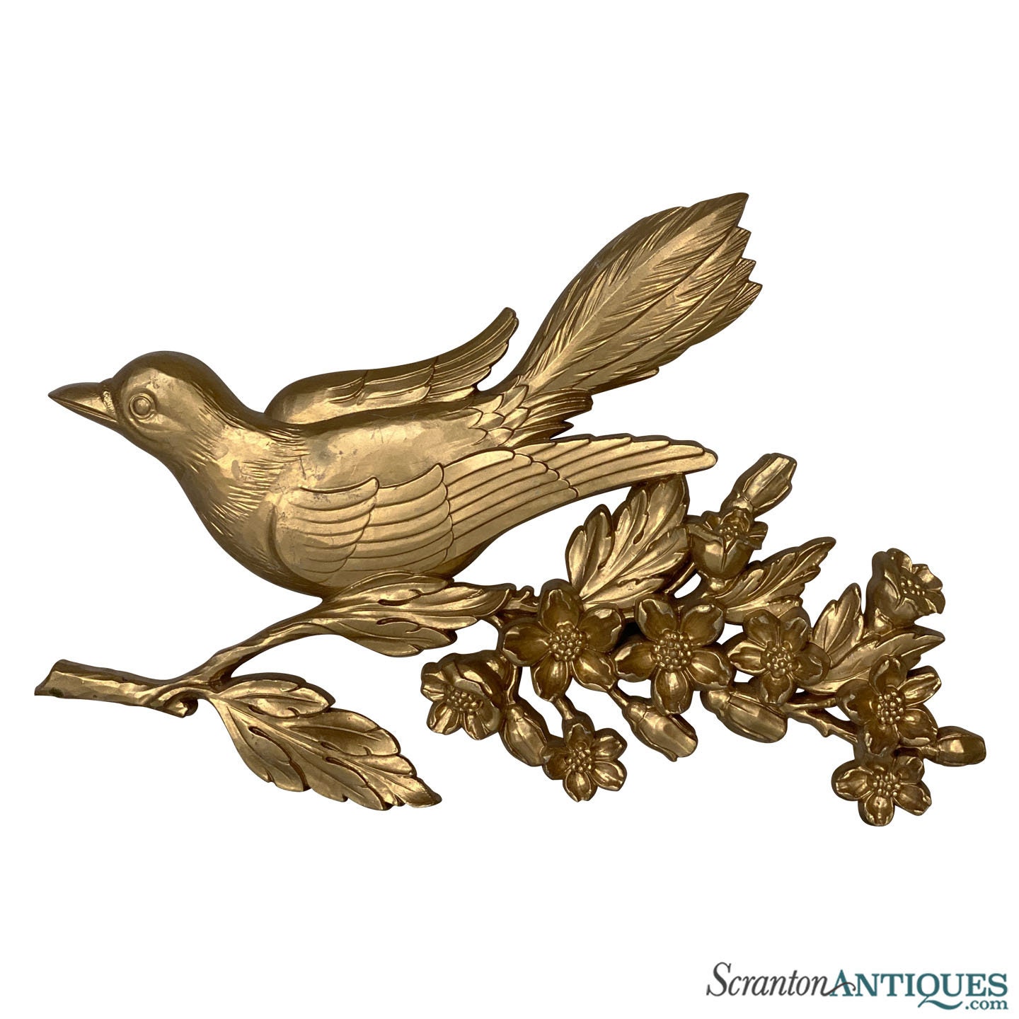 Vintage Syroco Wall Art Dogwood - Etsy