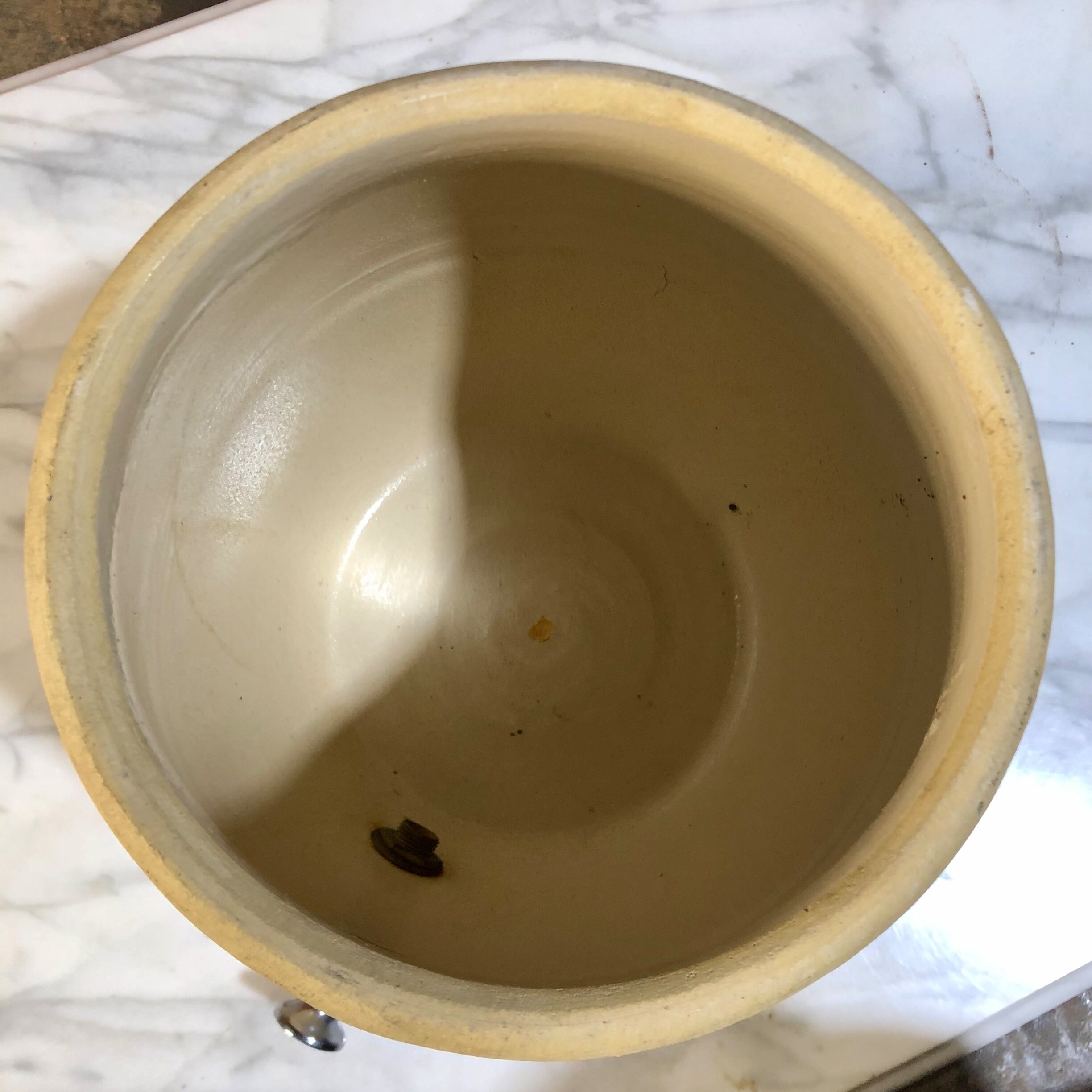 Vintage Stoneware Water Dispenser Blue Stripe 2 Gallon Crock Etsy