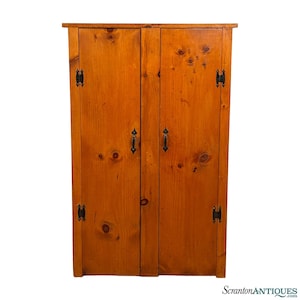 Vintage Farmhouse Country Pine Jelly Cabinet Cupboard