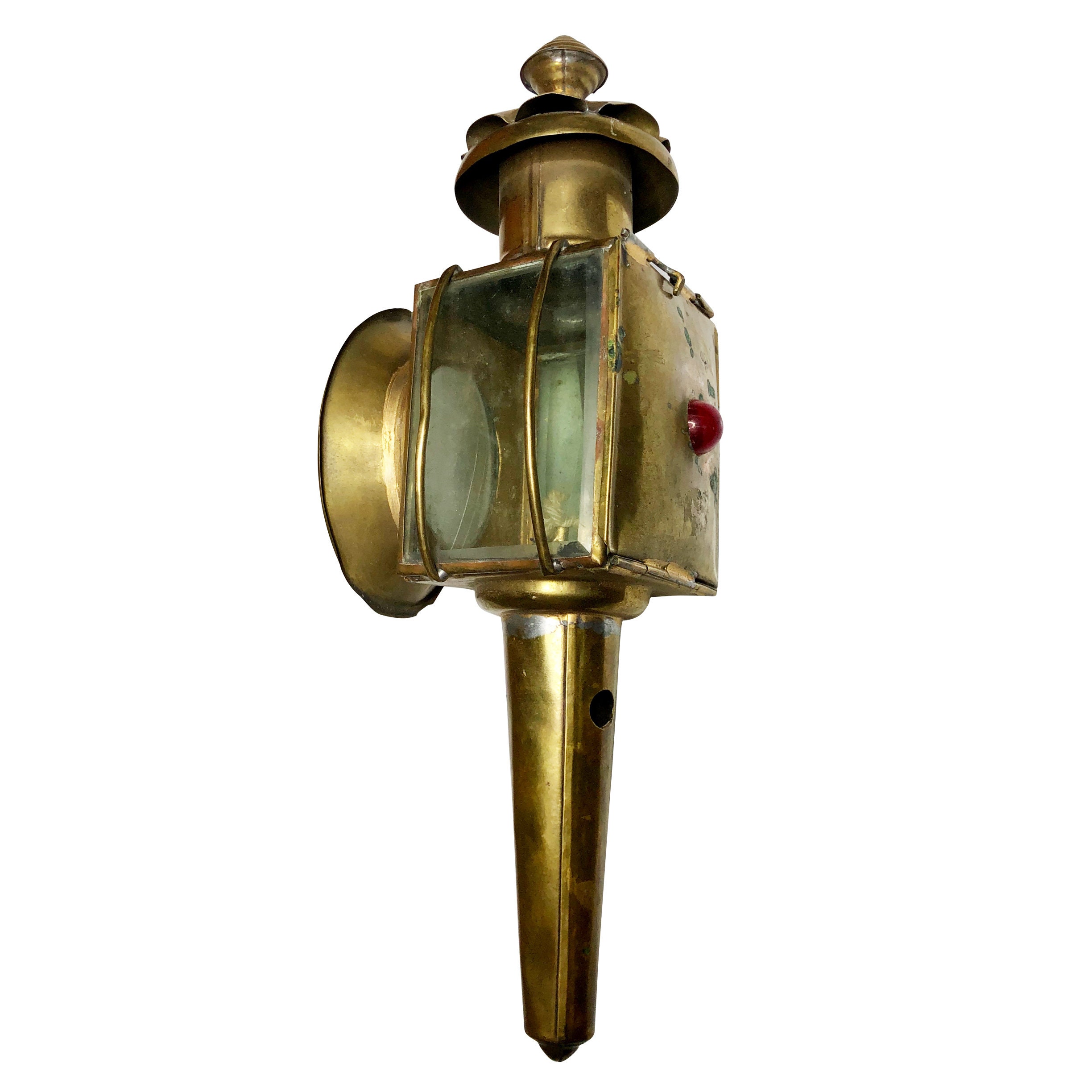 Antique Traditional Brass Carriage Lantern Oil Coach Light Etsy