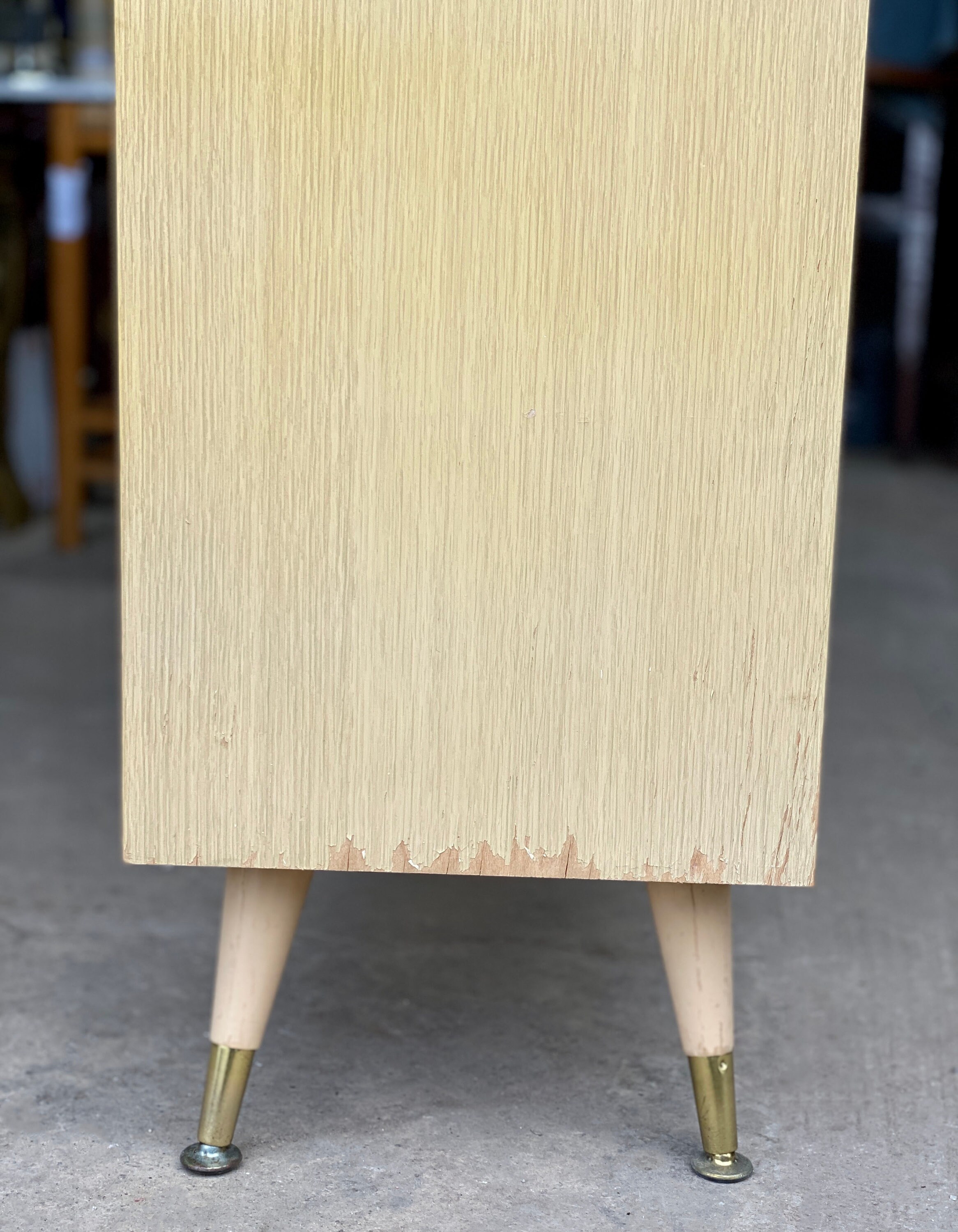 Mediados de siglo moderno atomic blonde sliding vidrio puerta | Etsy