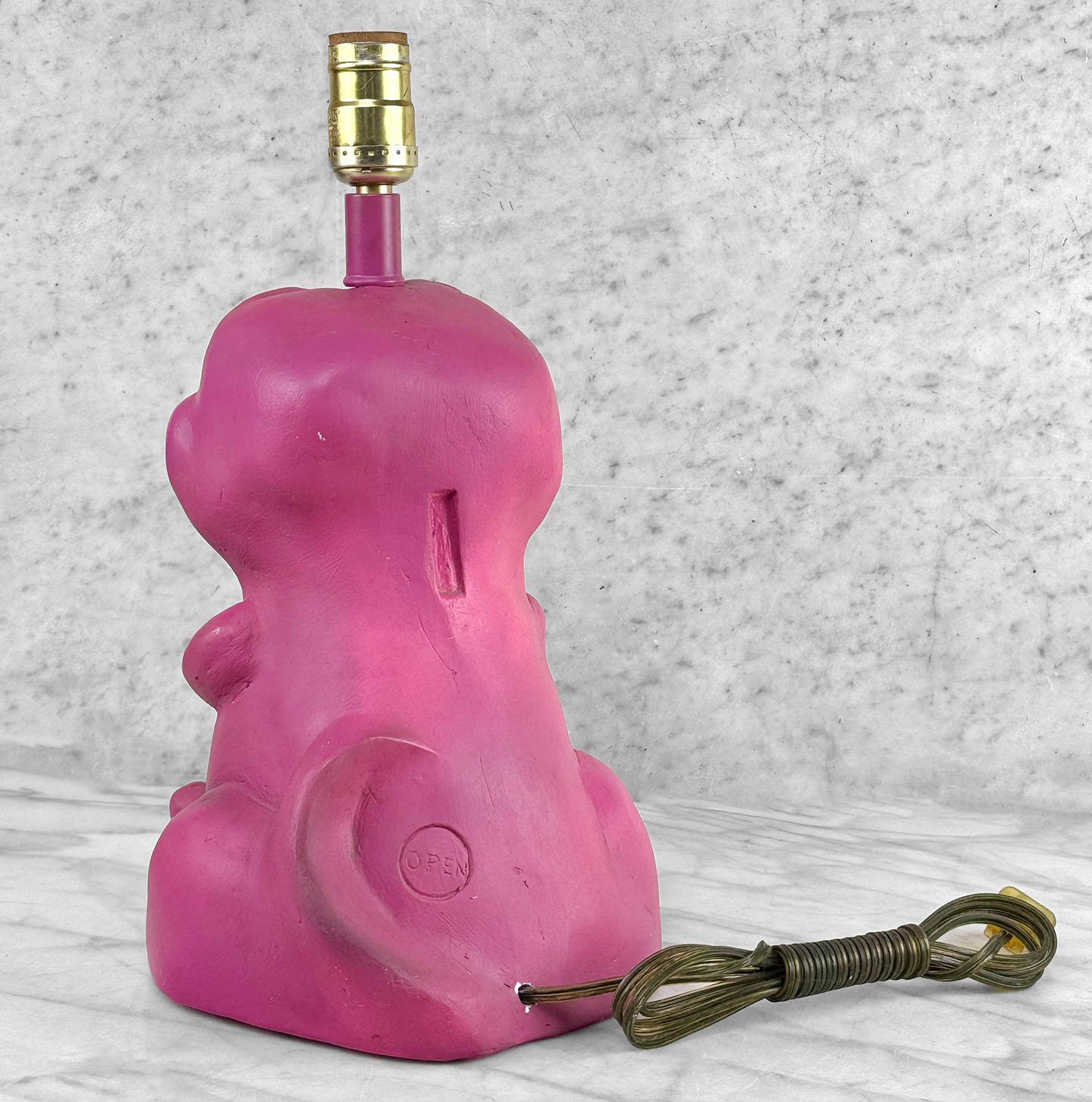 Vintage Barney the Dinosaur Chalkware Figural Table Lamp - Etsy