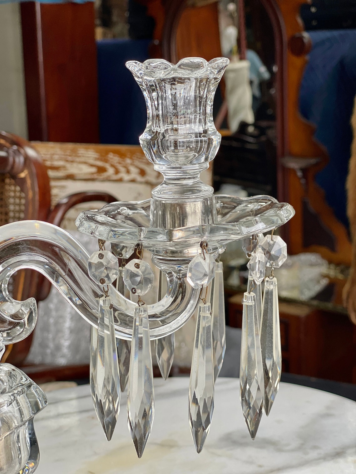 Antique Victorian Glassware Crystal Prism Heisey Williamsburg Etsy