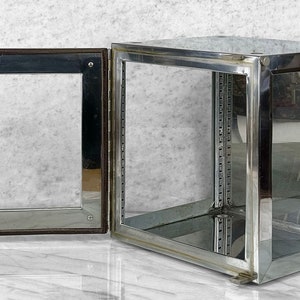 Vintage Medical Dental Stainless Steel 12 Cube Desiccator Cabinet image 2