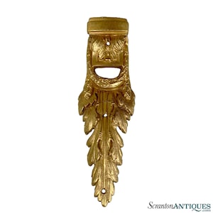 Vintage French Italian Rococo Louis XV Brass Ormolu Hardware Shoulder Leg Mount