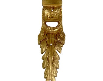 Vintage French Italian Rococo Louis XV Brass Ormolu Hardware Shoulder Leg Mount