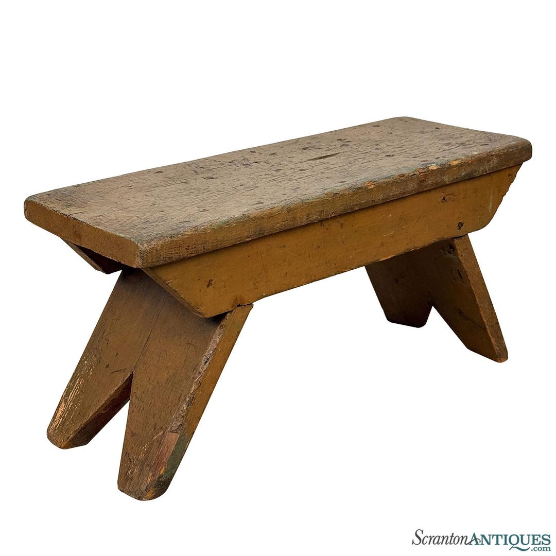Antique Primitive Farmhouse Milking Foot Stool - Etsy