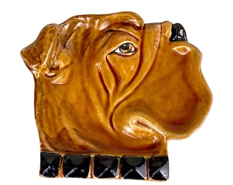 Antique Small Bulldog Ashtray- Aged- Marked Underneath - Etsy