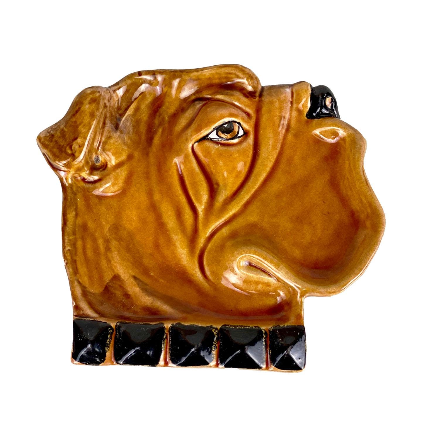 Vintage Ashtray With Bulldog - Etsy