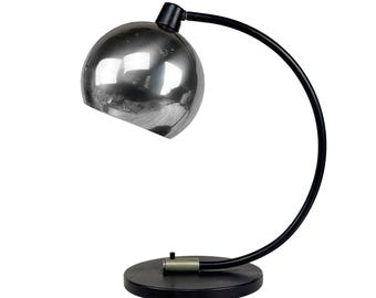Mid-Century Space Age Chrome Eyeball Desk Lamp