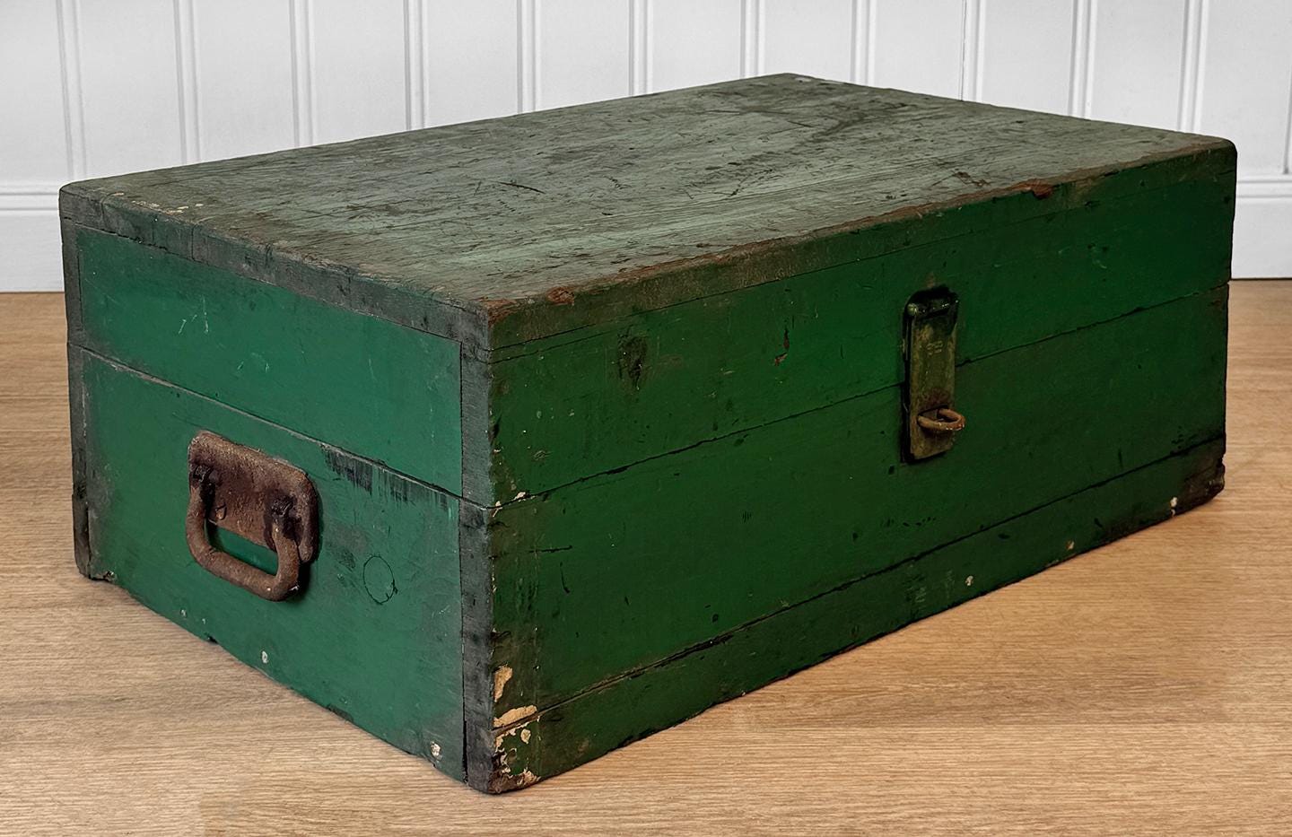 Antique Traditional Green Wood Stanley Tool Box Storage Chest - Etsy