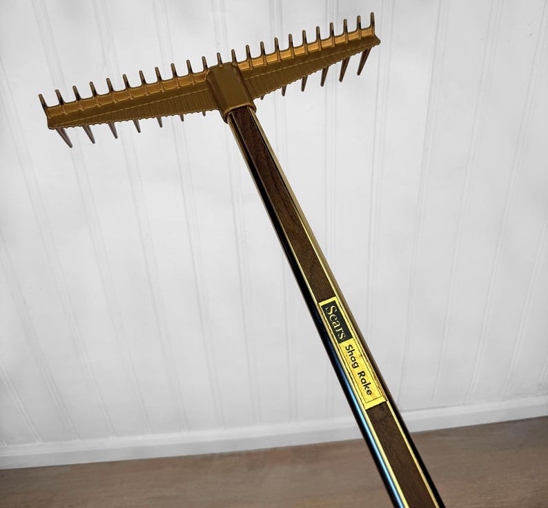 Vintage 1970s Sears Shag Rug Carpet Rake - Etsy