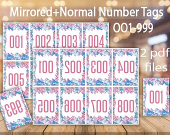 Facebook Live Sale, Live Sale Numbers, Number Cards, Facebook Live, Normal+Reverse Numbers, Mirror Numbers, Normal Tags. Numbers 001 - 999